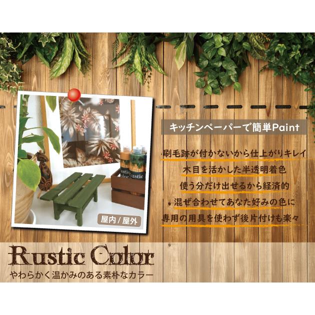 ラスティックカラー【ローズ】250ml　屋内屋外共通　木製品着色剤　（水性塗料/ジェリータイプ） | ブランド登録なし | 04
