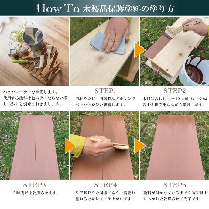 ウッドデッキ・カラー ハニー 0.7kg （水性塗料 / 屋外木部用） : 人に