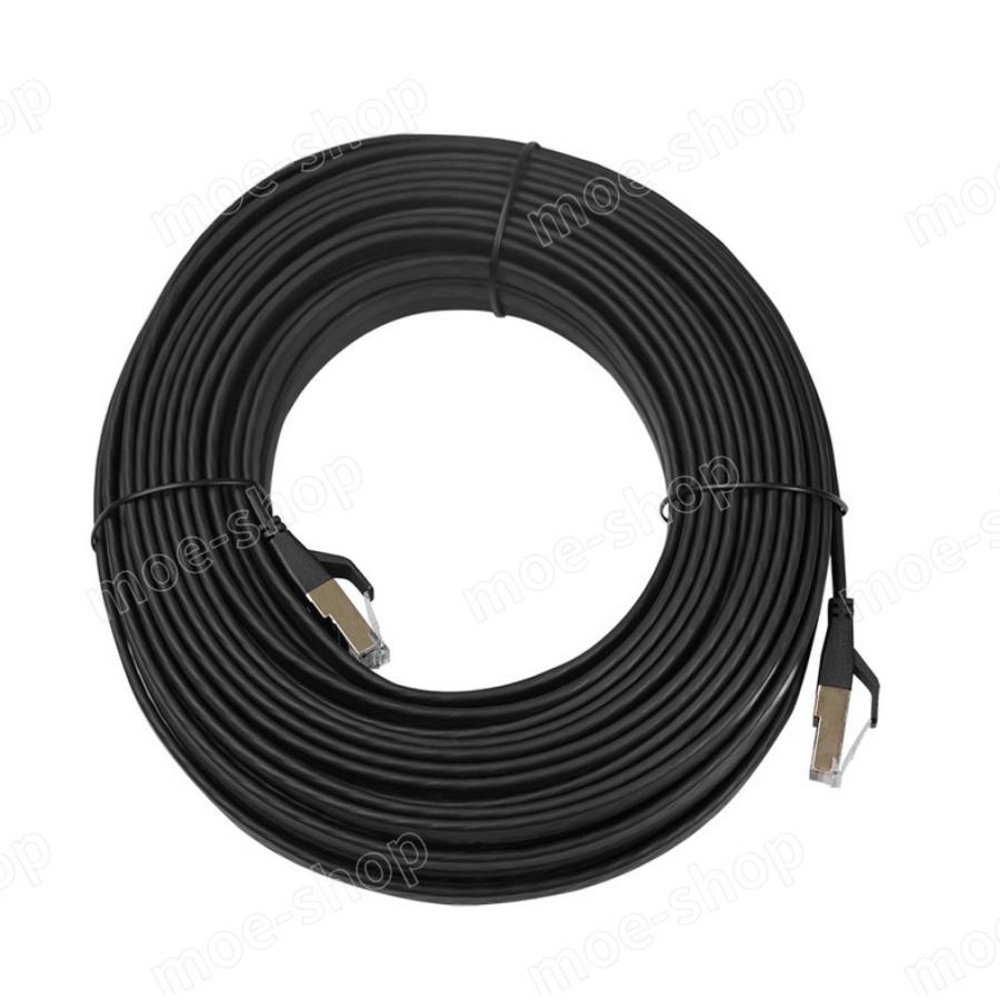 CAT8 LANケーブル カテゴリー8 光通信 超高速 40Gbps 2000MHz フラット