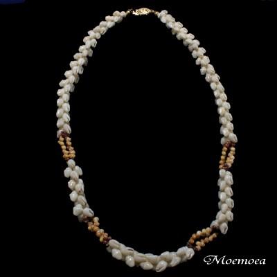 ハワイアンジュエリー ニイハウシェル サンライズシェル Lei Kipona (No.ns009) ネックレス レディース 女性 プレゼント