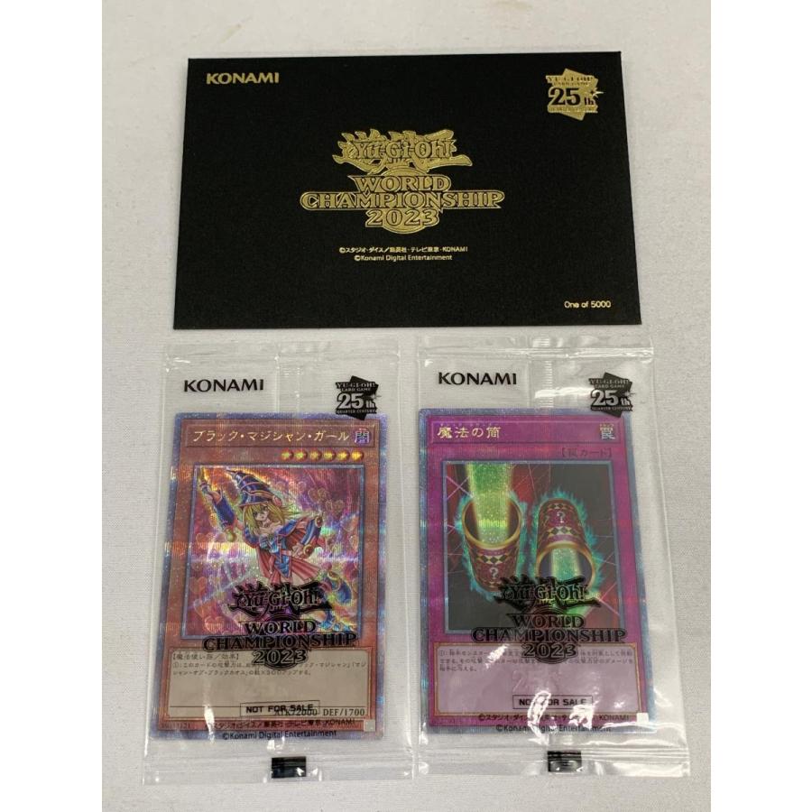 遊戯王 WCS 2023 来場者特典 ブラックマジシャンガール 魔法の筒 WCS2023 来場記念カードセット(ブラック・マジシャン・ガール／魔法の