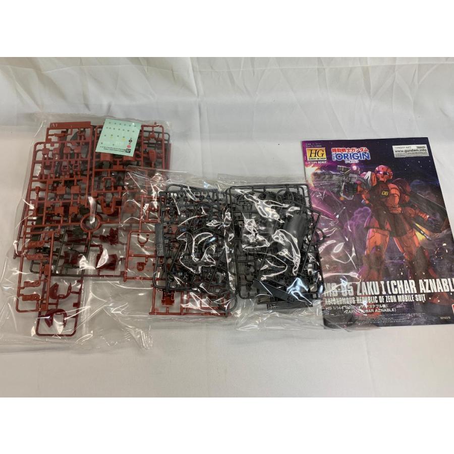 【未開封】HG 機動戦士ガンダム THE ORIGIN ザクI (シャア・アズナブル機) 1/144スケール 色分け済みプラモデルの画像