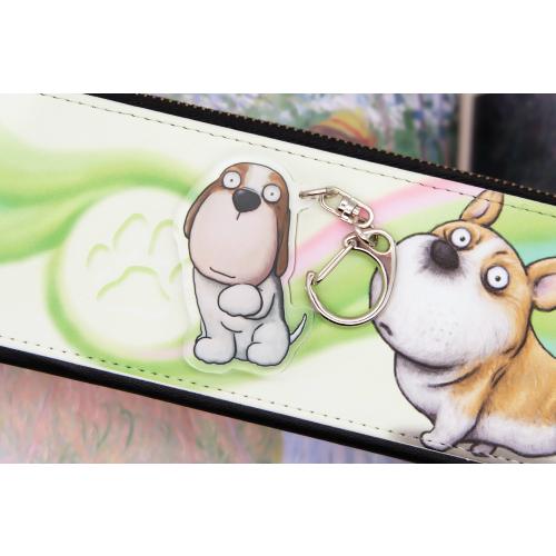 犬のビーグルさんのキーリング おしゃれ キャラクター アニマル キーホルダー　01 |  | 02