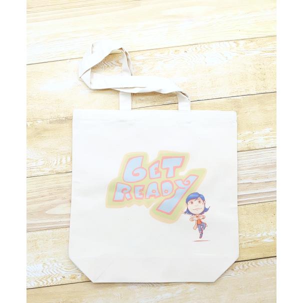 女の子のイラストGet　Readyのバッグ トートバッグ レディース ショルダーバッグ 鞄 肩掛け トート　ネコポス可 | 