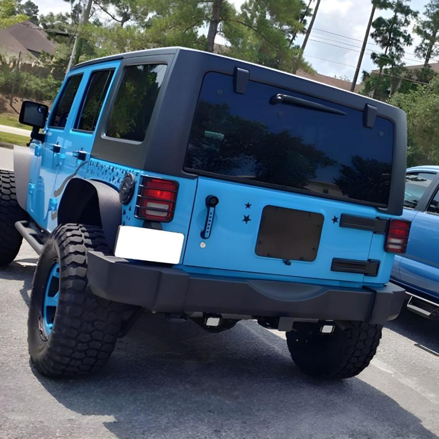 ジープ JL JK ラングラー 背面 プレート タイヤレス カスタム : MO