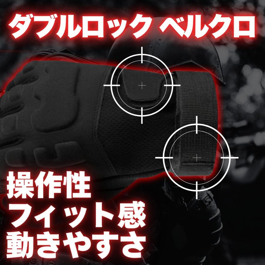 サバゲーグローブ 手袋 ブラック スマホ操作 サバイバルゲーム バイク ミリタリー 作業用 DIY メカニクス | ブランド登録なし | 04