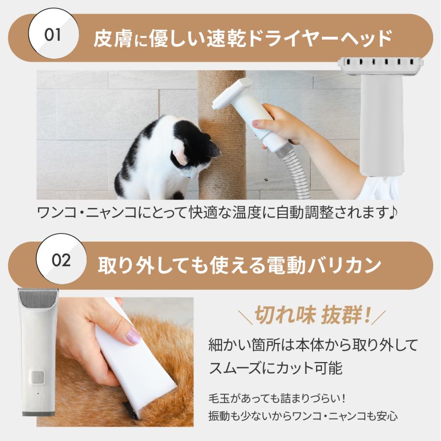 犬 ドライヤー グルーミング掃除機 ペット バリカン 猫 トリミング