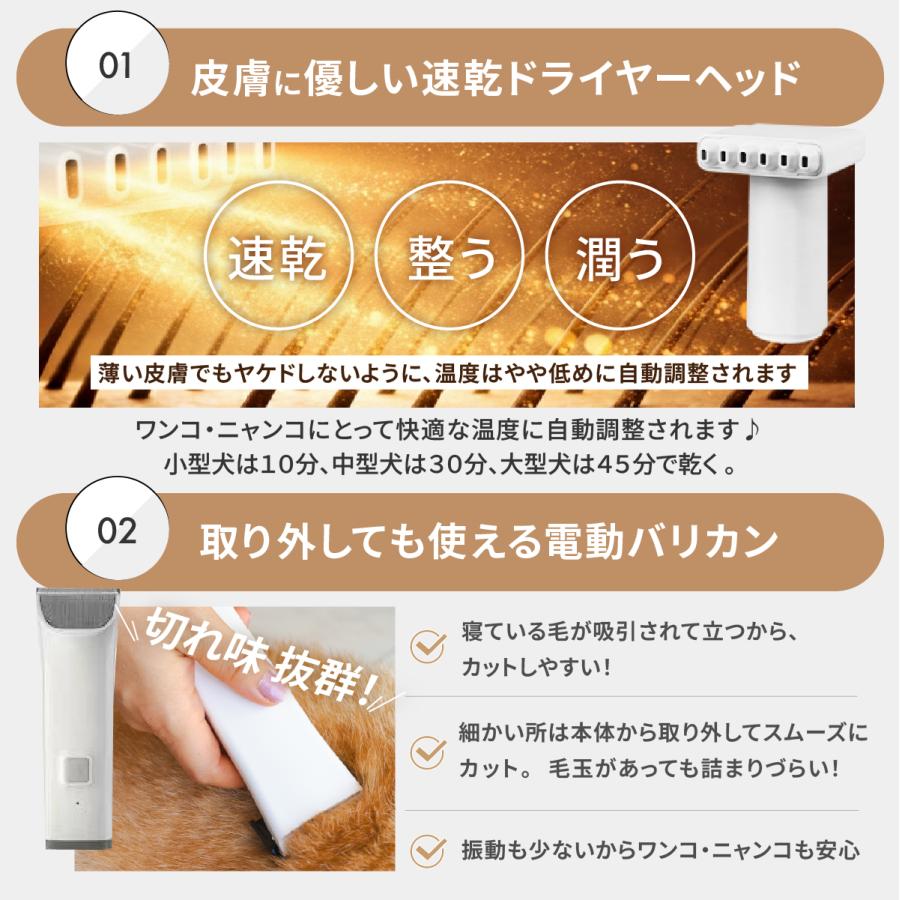 MOFMORE トリムドライ 【ドライヤー 付】 グルーミング掃除機 ペット