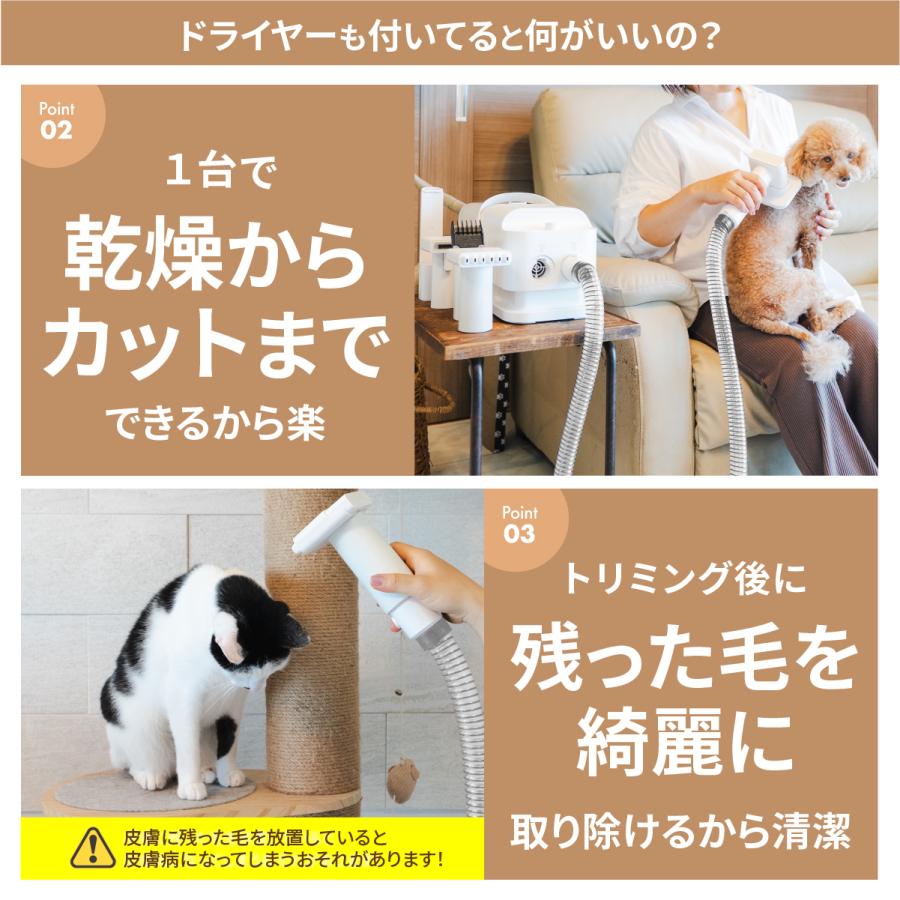 犬 ドライヤー グルーミング掃除機 ペット バリカン 猫 トリミング