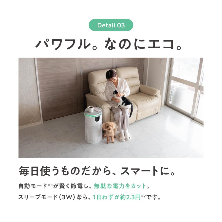 MOFMORE エアクリオ 360【テーブルにもなる】 ペット 空気清浄機 32畳