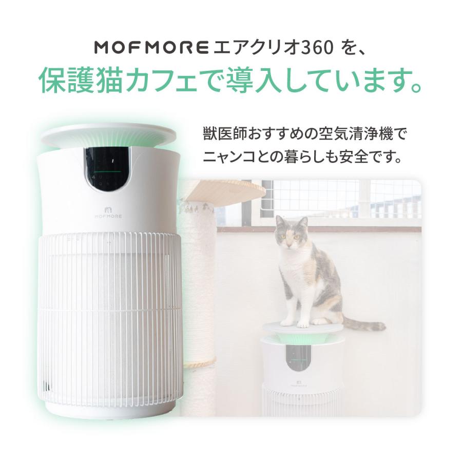 MOFMORE エアクリオ 360【テーブルにもなる】 ペット 空気清浄機 32畳