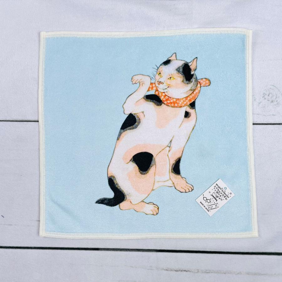 山本仁商店 国芳の浮世絵 マイクロファイバー 両面プリントハンカチ