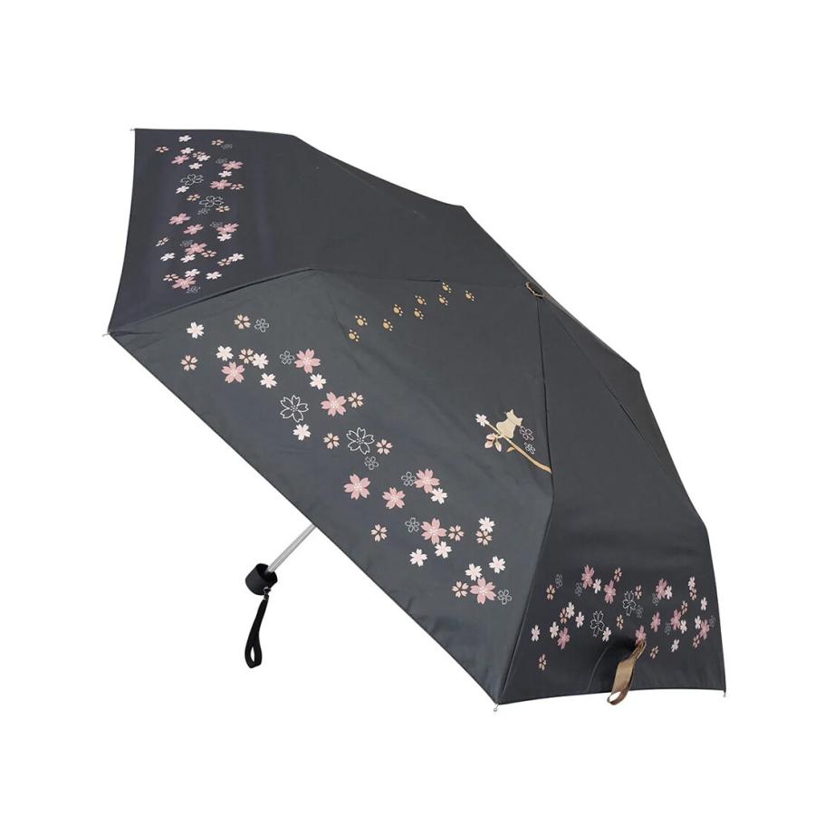 サントス のあぷらす ねこまみれ（猫） 晴雨兼用折りたたみ傘