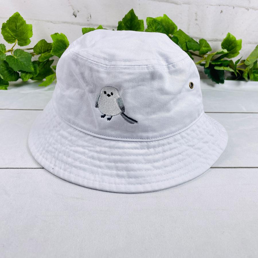 NEWHATTAN STANDARD HAT LABO シマエナガ カスタム刺繍 バケットハット