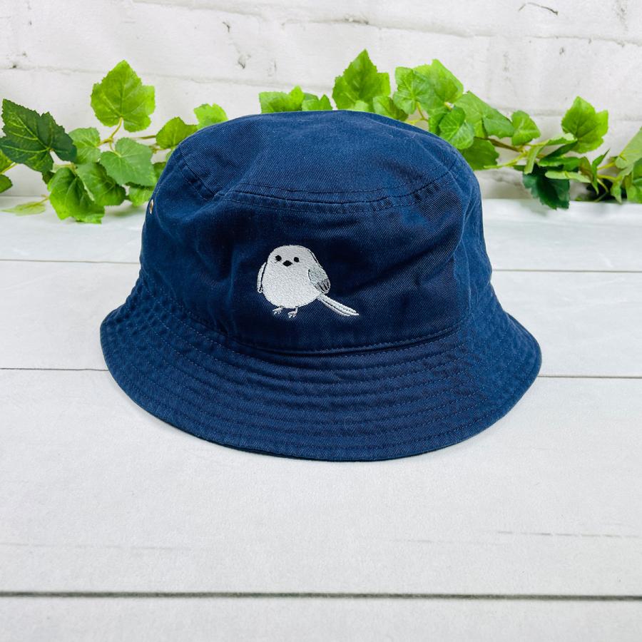NEWHATTAN STANDARD HAT LABO シマエナガ カスタム刺繍 バケットハット