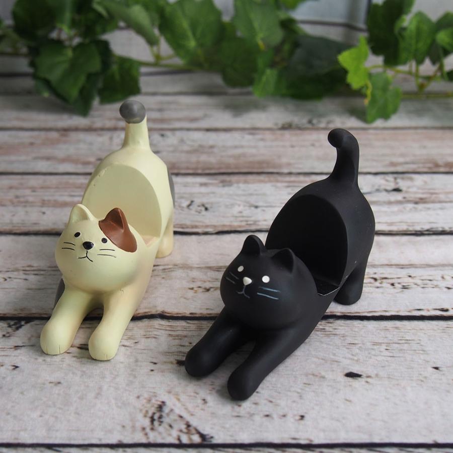 Concombre のび猫スマホスタンド 黒猫 01 モフタス ストア ヤフー店 通販 Yahoo ショッピング