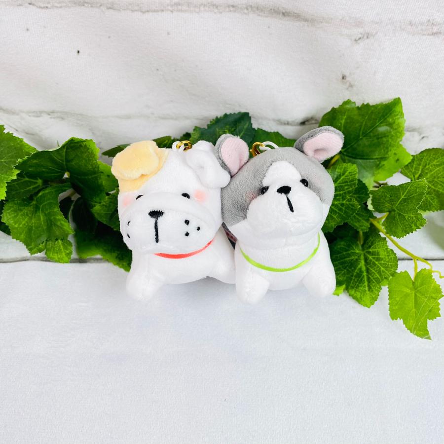 フレンチブルドッグ　キーホルダー CRUX（クラックス） ニコぬい ペアキーホルダー ブルドッグ＆フレンチ