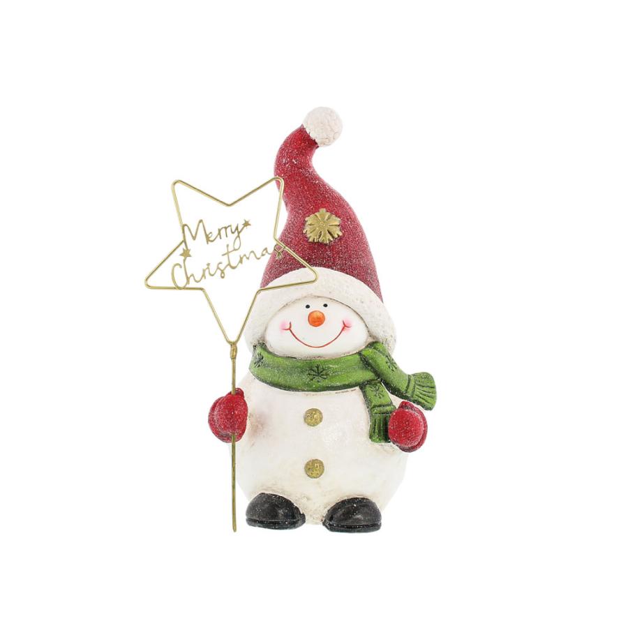 クリスマスシーズン飾り　スノーマン置物 スノーマン 置物 オブジェ クリスマス Christmas X'mas サンタ