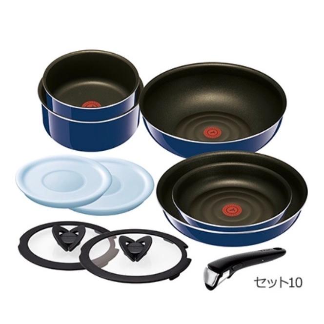 最安値 T Fal ティファール 鍋 フライパン インジニオ ネオ グランブルー プレミア セット10 ガス火専用 L 超人気 Esiba Tg