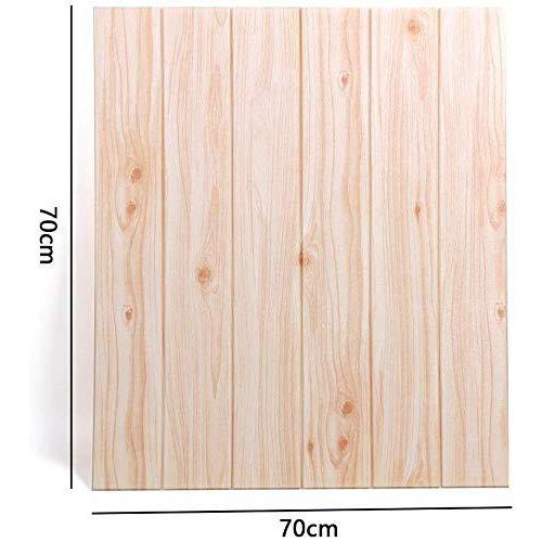 売り尽くしセール Uyoyous 3d立体壁紙 木目 壁紙シール 大判ウォールステッカー 原木目調 70x70cm 10枚入り 自己粘着 断熱 防水 防音 木模様クッシ 値引 Www Ivanaconamor Com