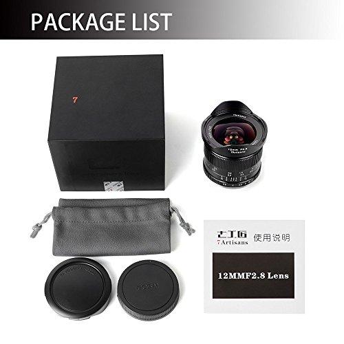 標準保証 7artisans 12mm F2.8 M4 / 3マウントカメラ用APS-C広角手動固定レンズパナソニックG1 G2 G3 G4 G5 G6