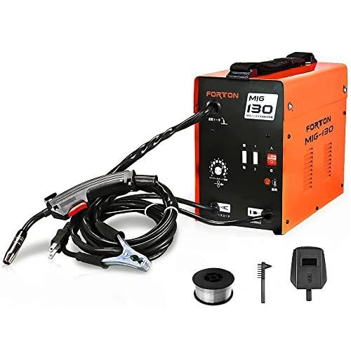 最安挑戦！ FORTON 半自動溶接機MIG130 家庭用 AC100V ノンガス