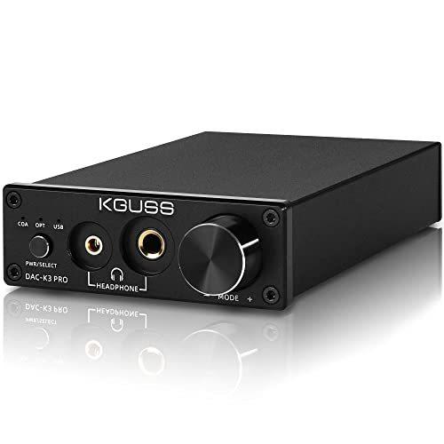 本物保証特価 KGUSS USB DAC ヘッドホンアンプ 光 同軸 RCA 24Bit 192KHz DAコンバーター & ヘッドホンアンプ 一体型 「ES