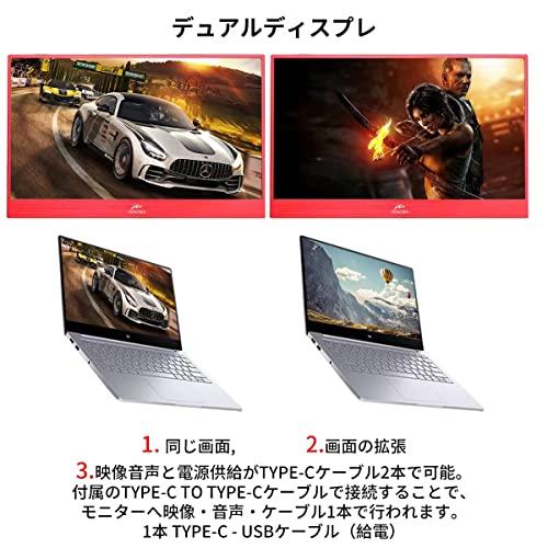 【国内正規総代理店アイテム】 15.6インチ モバイルモニター Kenowa モバイルディスプレイ 軽量 薄型 拡張ディスプレイ IPS液晶パネル フルHD sRGB100%