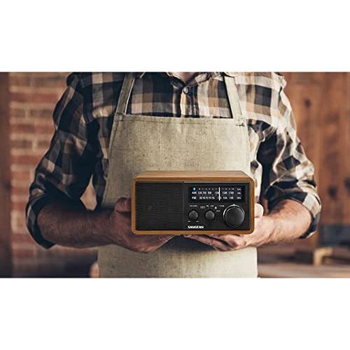 SANGEAN FM/AMラジオ対応 ブルートゥーススピーカー チェリー/ブラック WR-302 ［Bluetooth対応］ チェリー/ブラック