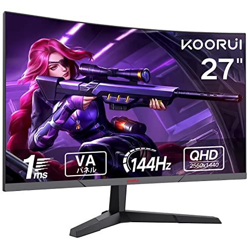 スタイル:27インチ曲面】KOORUI ゲーミングモニター 27インチモニター