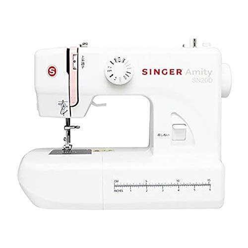 SINGER 電動ミシン Amity フットコントローラー付き SN20D ホワイト SINGER 電動ミシン Amity フットコントローラー付き SN20D ホワイト