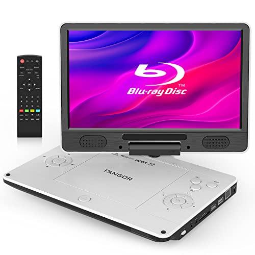 FANGOR ポータブルブルーレイプレーヤー 12型 HDMI出力 高精細11.4インチ270度回転TFT液晶 CPRM リージョンフリー 3