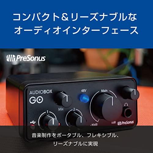 直営通販サイト激安 PreSonus AudioBox GO オーディオインターフェイス 24Bit 96kHz iOS/Android/macOS/Windows
