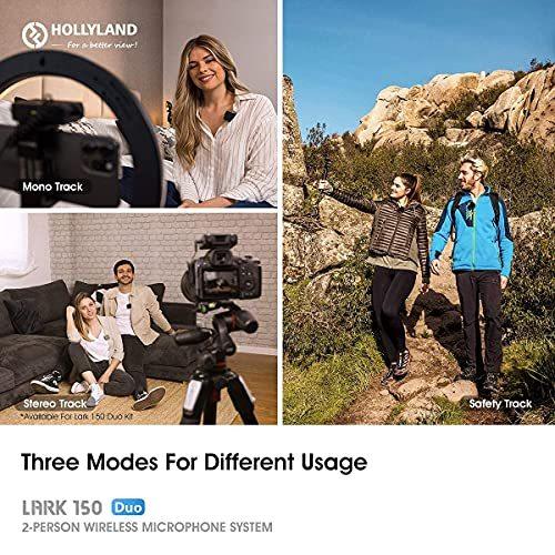 Hollyland Lark 150 ワイヤレスマイク スマホ外付けマイク ピンマイク
