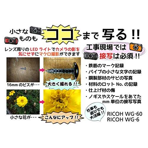 RICOH WG-6 オレンジ 本格防水カメラ 20メートル防水 耐衝撃 防塵 耐寒