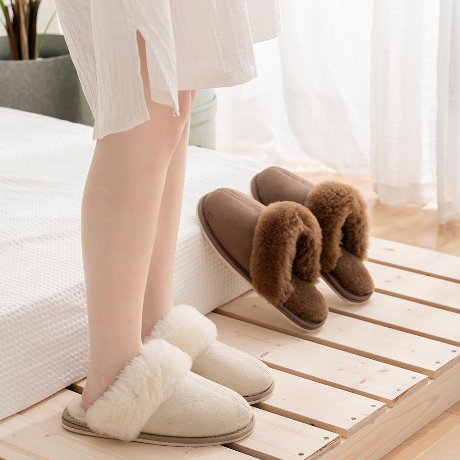 　Sale ２足セット スリッパ 冬用 ムートンスリッパ レディース あったか ムートン ふわふわ 暖かい MLサイズ 室内履き |  | 05