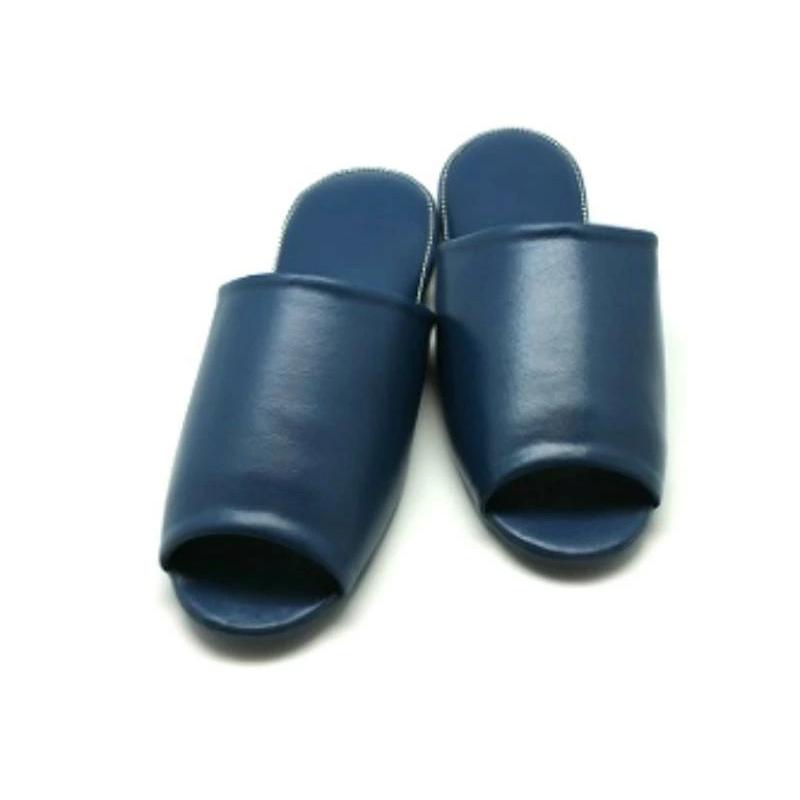 100足セット スリッパ 名入れ対応 印刷代・版代（文字のみ）込み 業務用ビニールスリッパ Lサイズ 前開きタイプ 病院 事務所 サロン 高級なホテルの画像