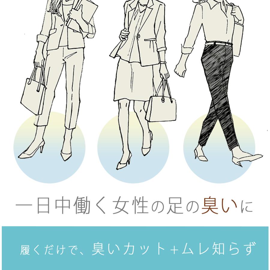 ２daysインソール 5足セット 10日分 お試し　 使い捨て 素足 パンプス 汗 消臭 中敷 抗菌 対策 臭い 使い捨て 清潔 梅雨 防臭｜mogoshop｜02