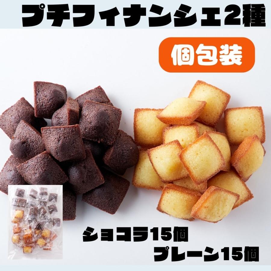 訳ありスィーツ 送料無料 プチフィナンシェ＆プチチョコフィナンシェ2種30個 フィナンシェ 個包装 | 