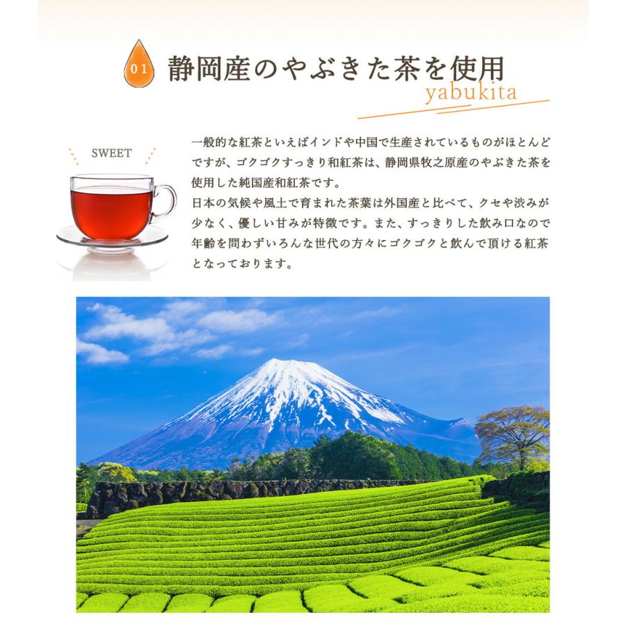 和紅茶 ティーバッグ 2g×100個 国産 紅茶 お茶 水出し 日本産 無添加 無糖 大容量 お得 得用 ゴクゴクすっきり｜moguhagu｜05