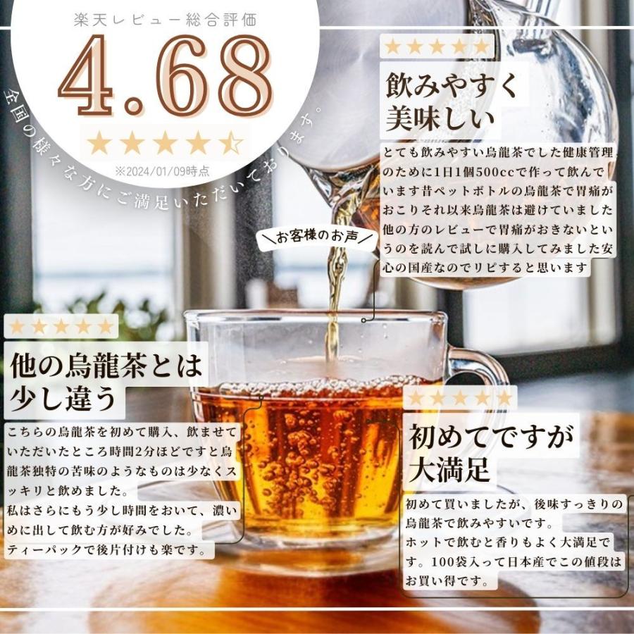 烏龍茶 国産 ティーバッグ 2g×50個入 水出し お試し ギフト お茶 日本産 ゴクゴクすっきり 静岡茶 大容量 | みずたま農園製茶場 | 03