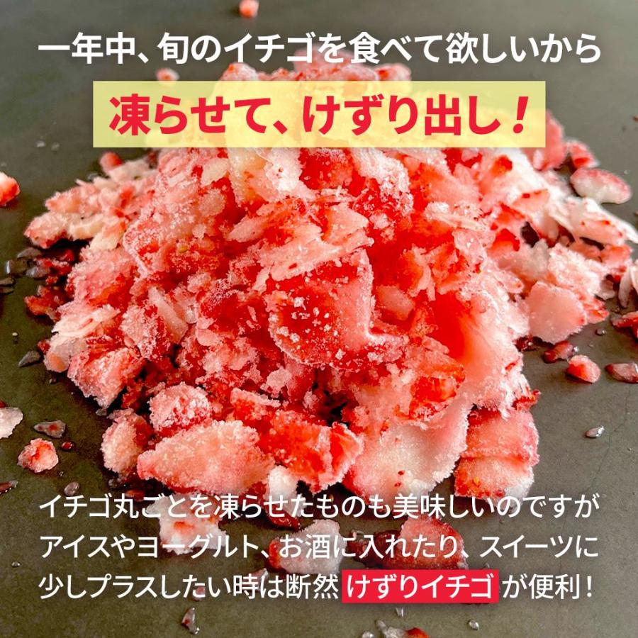 みずたま農園製茶場 けずりいちご2kg（500g×4袋） 冷凍 苺 イチゴ