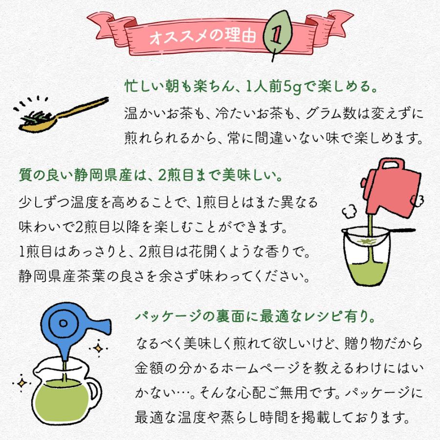 母の日 お茶 ギフト 焙煎くらべ 3種 各100g 緑茶 お茶の葉 深蒸し茶 煎茶 静岡茶 日本茶 内祝い お返し 茶葉｜moguhagu｜06