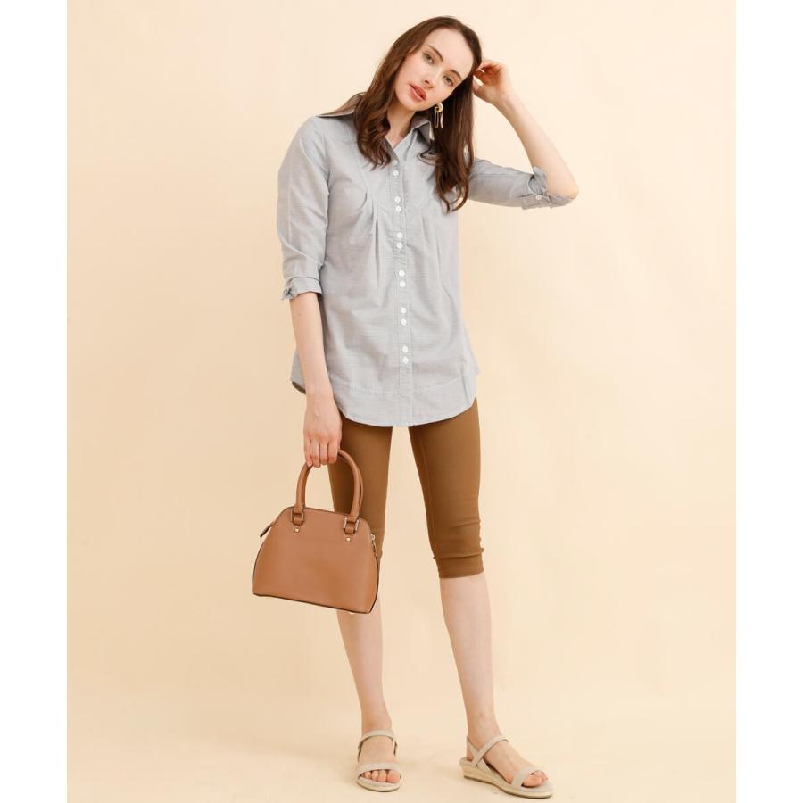 袖口フリル 七分袖 レディース チュニック ブラウス シャツ 七分袖 春服 夏 秋 デニムシャツ |  | 03