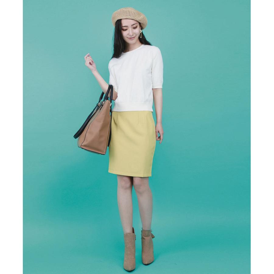 スカート タイトスカート ベーシック 膝丈 タイト お仕事 通勤 オフィス 大人の女性 スリット ハイウエスト ペンシル |  | 10