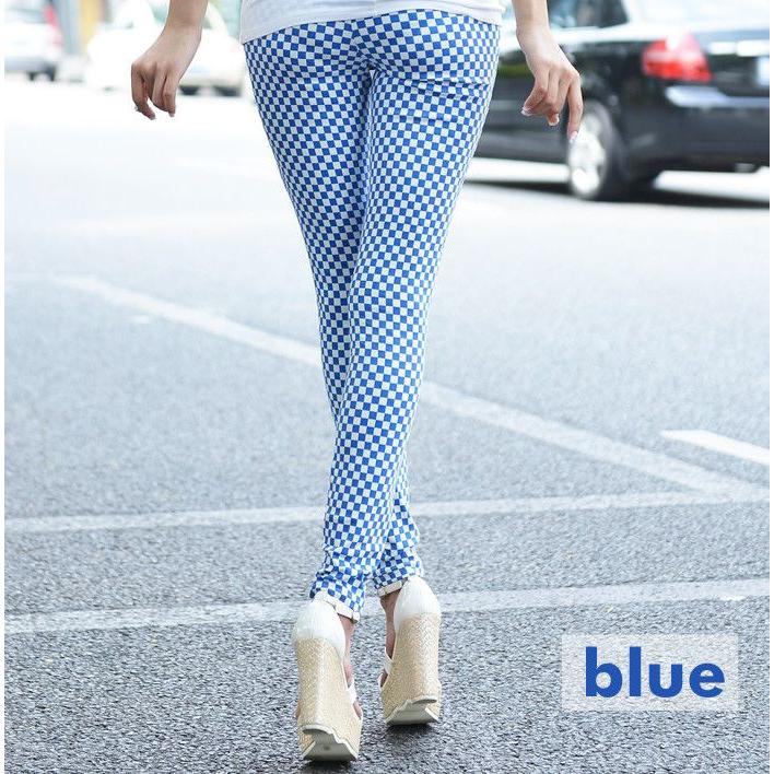パンツ レギンス チェック ギンガムチェック７分丈ストレッチレギンス |  | 03