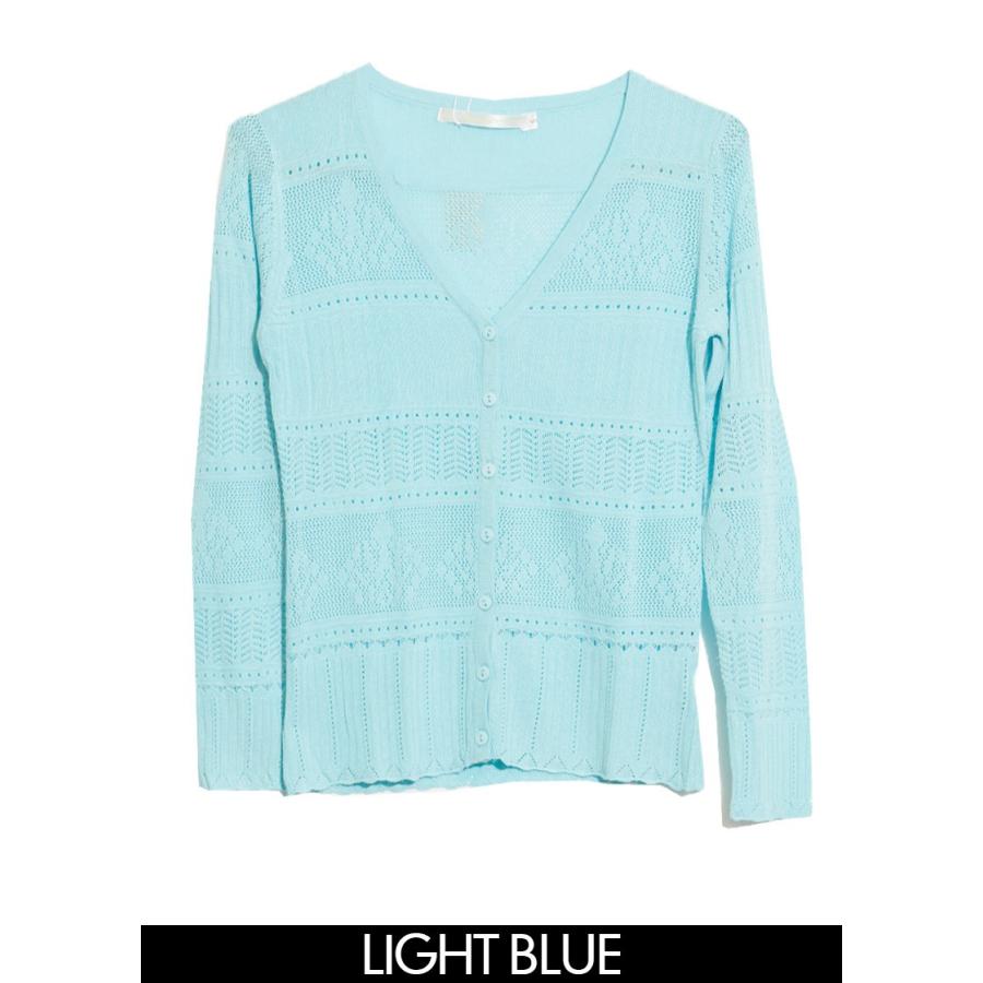カーディガン ニット Vネックレースニットカーディガン |  | 01