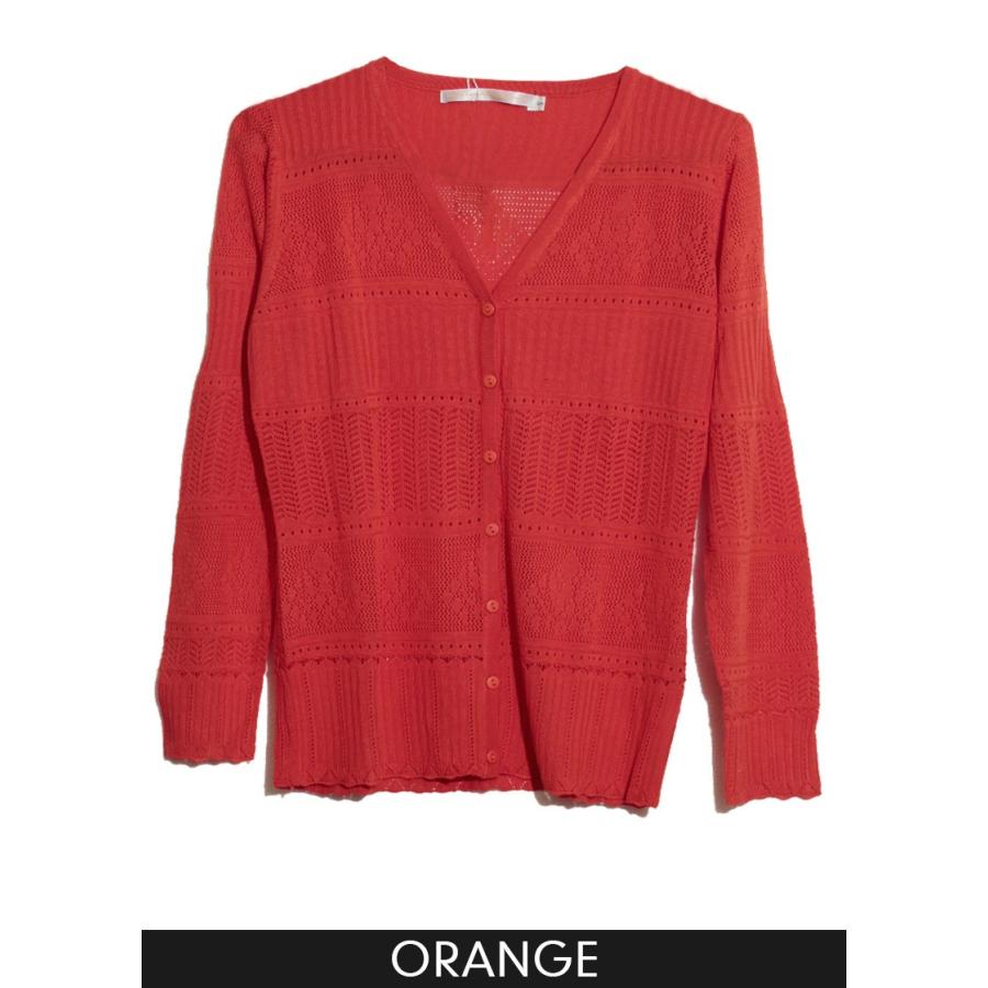 カーディガン ニット Vネックレースニットカーディガン |  | 02