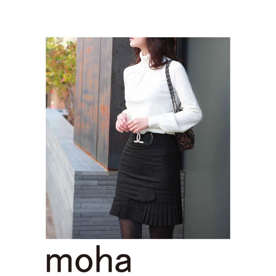 スカート ミニスカート プリーツ ウール フロントプリーツミニスカート | 