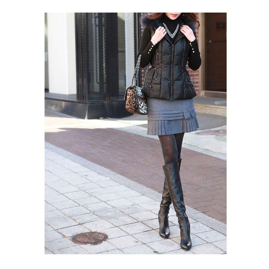 スカート ミニスカート プリーツ ウール フロントプリーツミニスカート |  | 05